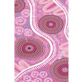 TEA TOWEL, KITCHEN TOWEL - ABORIGINAL ART - WOMEN’S JOURNEY - 100% MICROFIBRE - AUSTRALIA, INDIGENOUS, SOUVENIR, GIFT