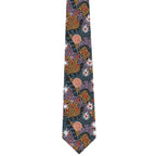 MENS TIE, NECKTIE, SUIT TIE - ABORIGINAL ART - 100% SILK - FROM THE BUSH - AUSTRALIA, INDIGENOUS, SOUVENIR, GIFT