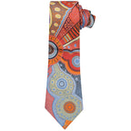 kangaroo story orange blue tie