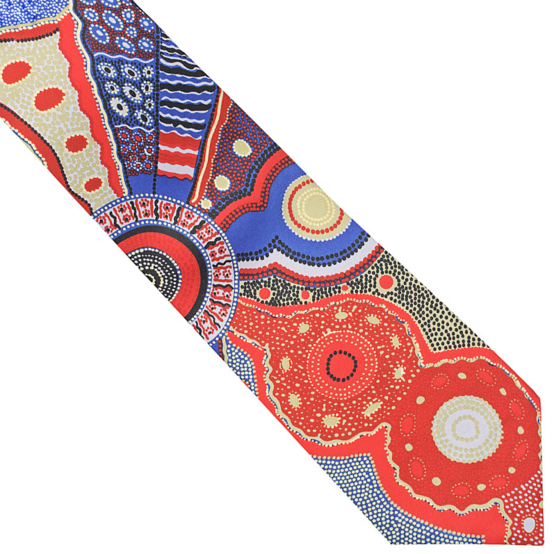 kangaroo story red blue tie