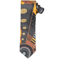 norman cox brown black yellow tie