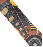 norman cox brown black yellow tie