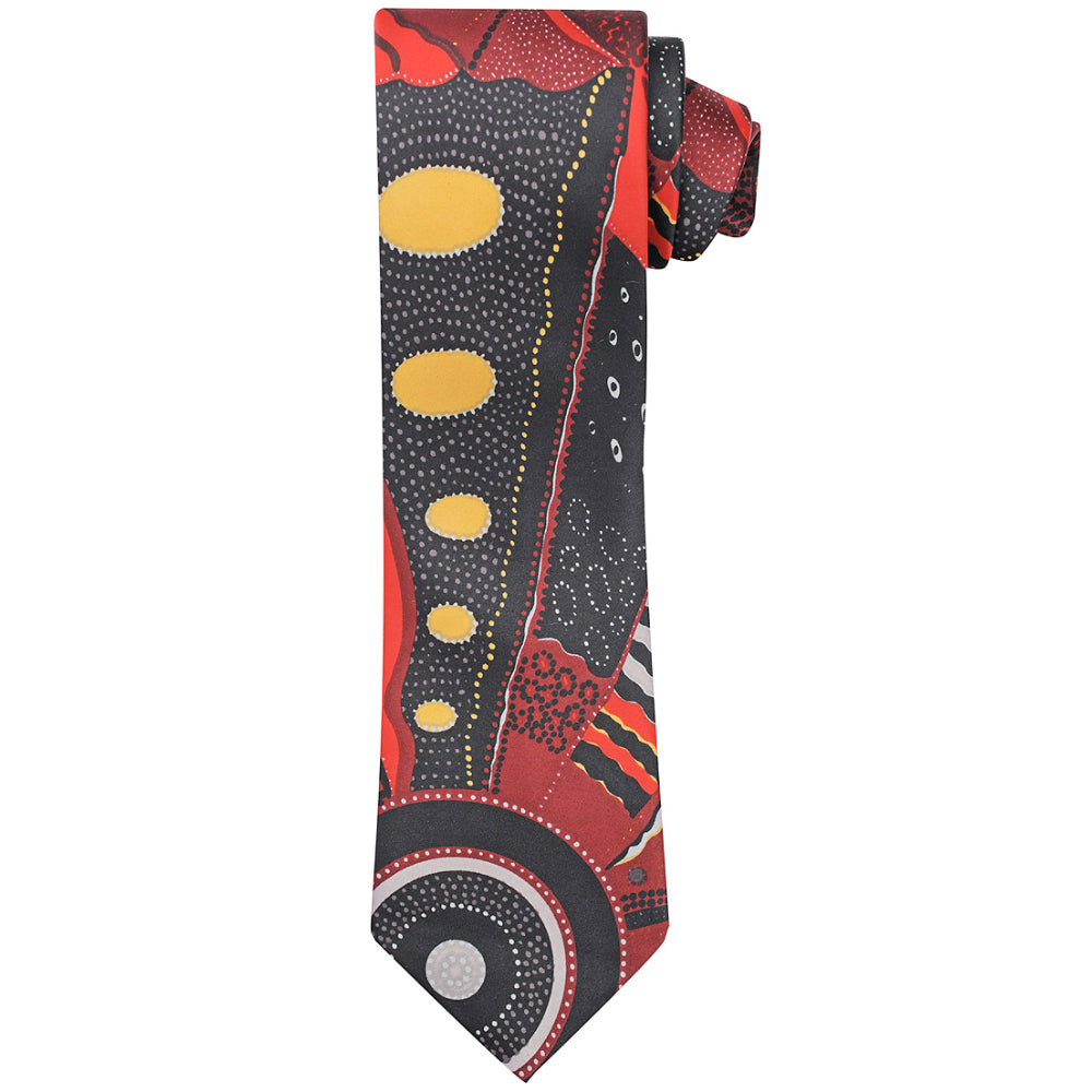 norman cox red yellow tie