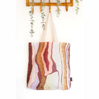 TOTE BAG, SHOPPING BAG, BEACH BAG - ABORIGINAL ART - BIRARR - AUSTRALIA, INDIGENOUS, SOUVENIR, GIFT