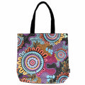 TOTE BAG, SHOPPING BAG, BEACH BAG - ABORIGINAL ART - CELEBRATION - AUSTRALIA, INDIGENOUS, SOUVENIR, GIFT