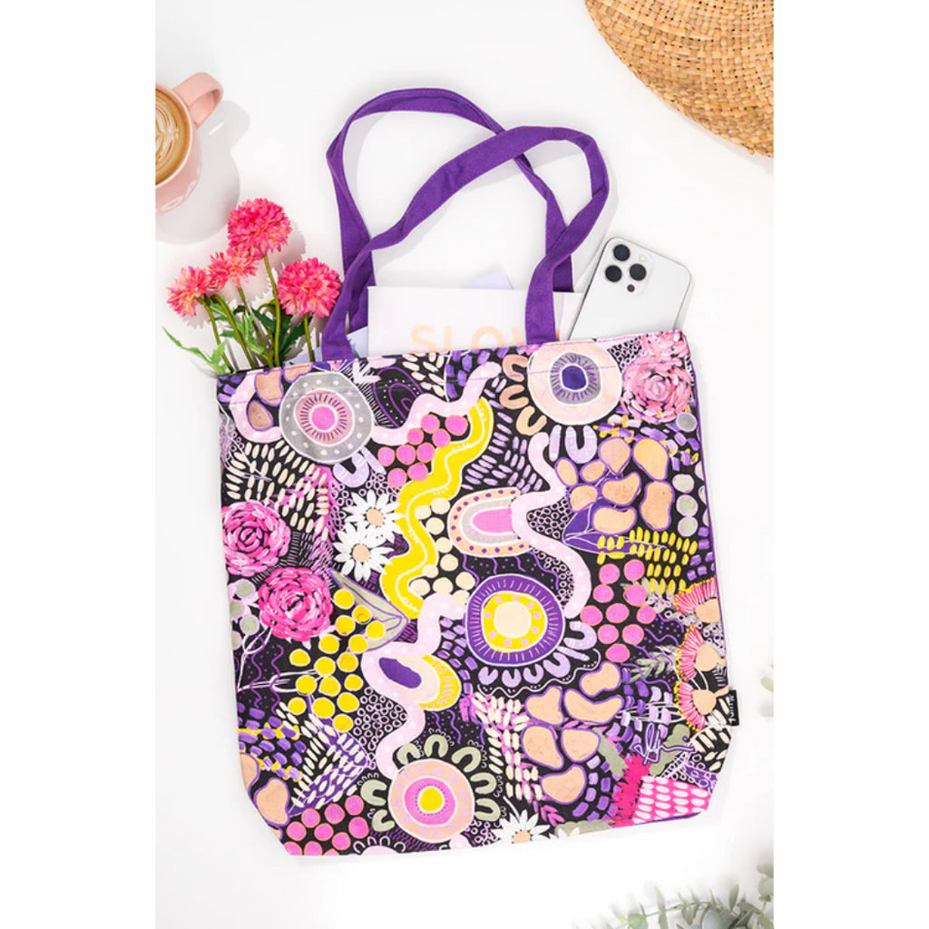 TOTE BAG, SHOPPING BAG, BEACH BAG - ABORIGINAL ART - LEGACY - AUSTRALIA, INDIGENOUS, SOUVENIR, GIFT