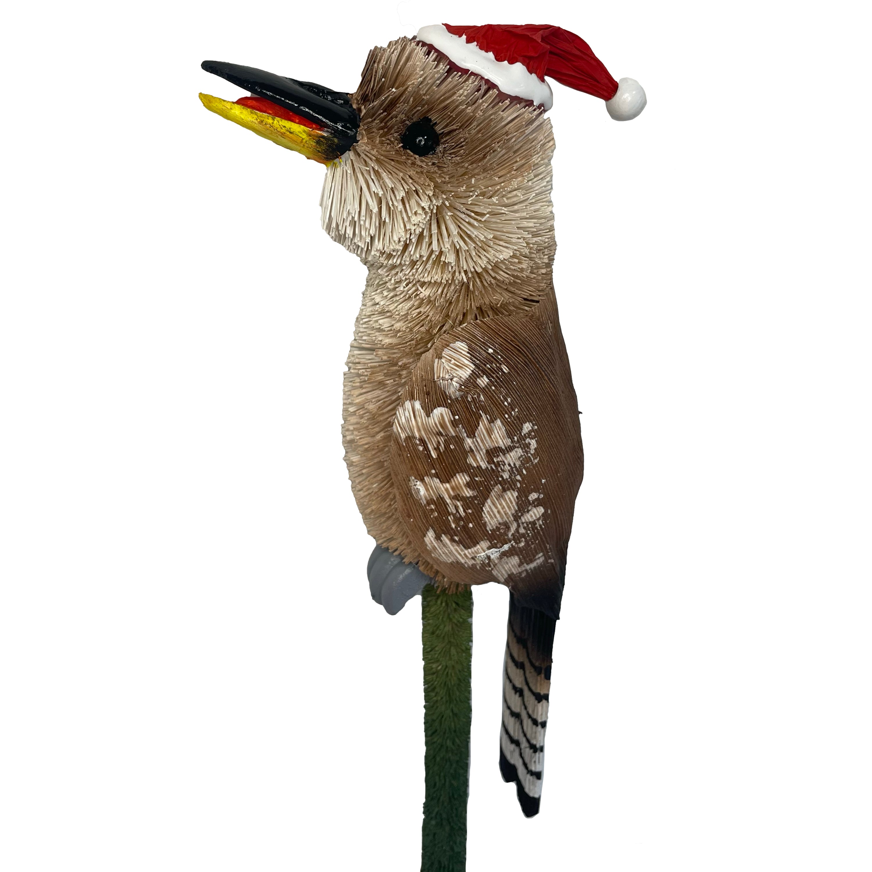 CHRISTMAS TREE TOPPER, BRANCH HOLDER - KOOKABURRA BIRD - ORNAMENT - AUSTRALIA, SOUVENIR, GIFT, XMAS