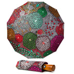 UMBRELLA (AUTO OPEN & CLOSE) - ABORIGINAL  ART - CORAL HAYES - AUSTRALIA, INDIGENOUS, SOUVENIR, GIFT