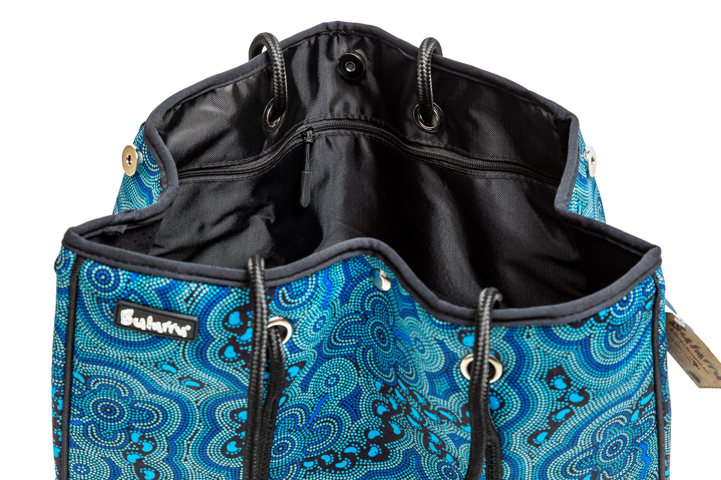 LARGE HAND BAG, TOTE BAG, URBAN BAG - ABORIGINAL ART - THE GATHERING - AUSTRALIA, INDIGENOUS, SOUVENIR, GIFT