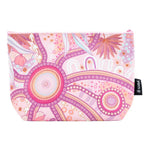 MAKEUP BAG, COSMETIC PURSE - ABORIGINAL ART - A BRIGHT FUTURE - UTILITY CASE, PENCIL CASE - AUSTRALIA, INDIGENOUS, SOUVENIR, GIFT