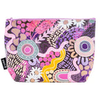 MAKEUP BAG, COSMETIC PURSE - ABORIGINAL ART - LEGACY - UTILITY CASE, PENCIL CASE - AUSTRALIA, INDIGENOUS, SOUVENIR, GIFT