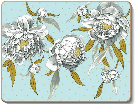 6 PLACEMATS + 6 COASTERS - CINNAMON, CORK - VERONA FLOWERS, AUSTRALIA - SOUVENIR, GIFT