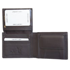 MENS WALLET - ABORIGINAL  ART - LEATHER - BROWN, TAN, TWO TONE - KANGAROO - AUSTRALIA, INDIGENOUS, SOUVENIR, GIFT