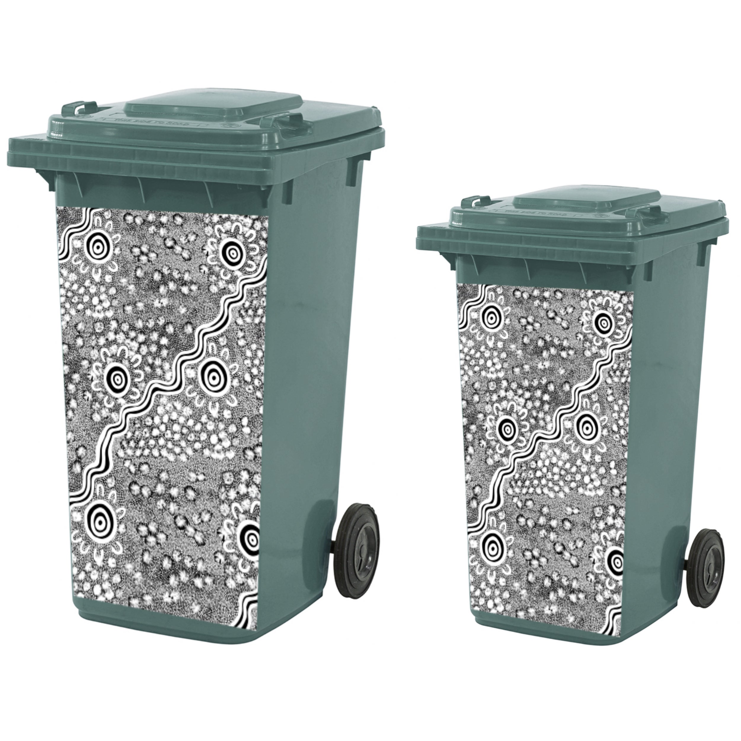 wheelie bin sticker women amongst the spinifex