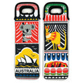 WINE BOTTLE BAG, HOLDER, COOLER - REUSABLE , NEOPRENE - AUSTRALIA, KOALA, KANGAROO - SOUVENIR, GIFT