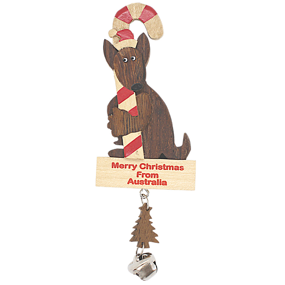 kangaroo christmas ornament