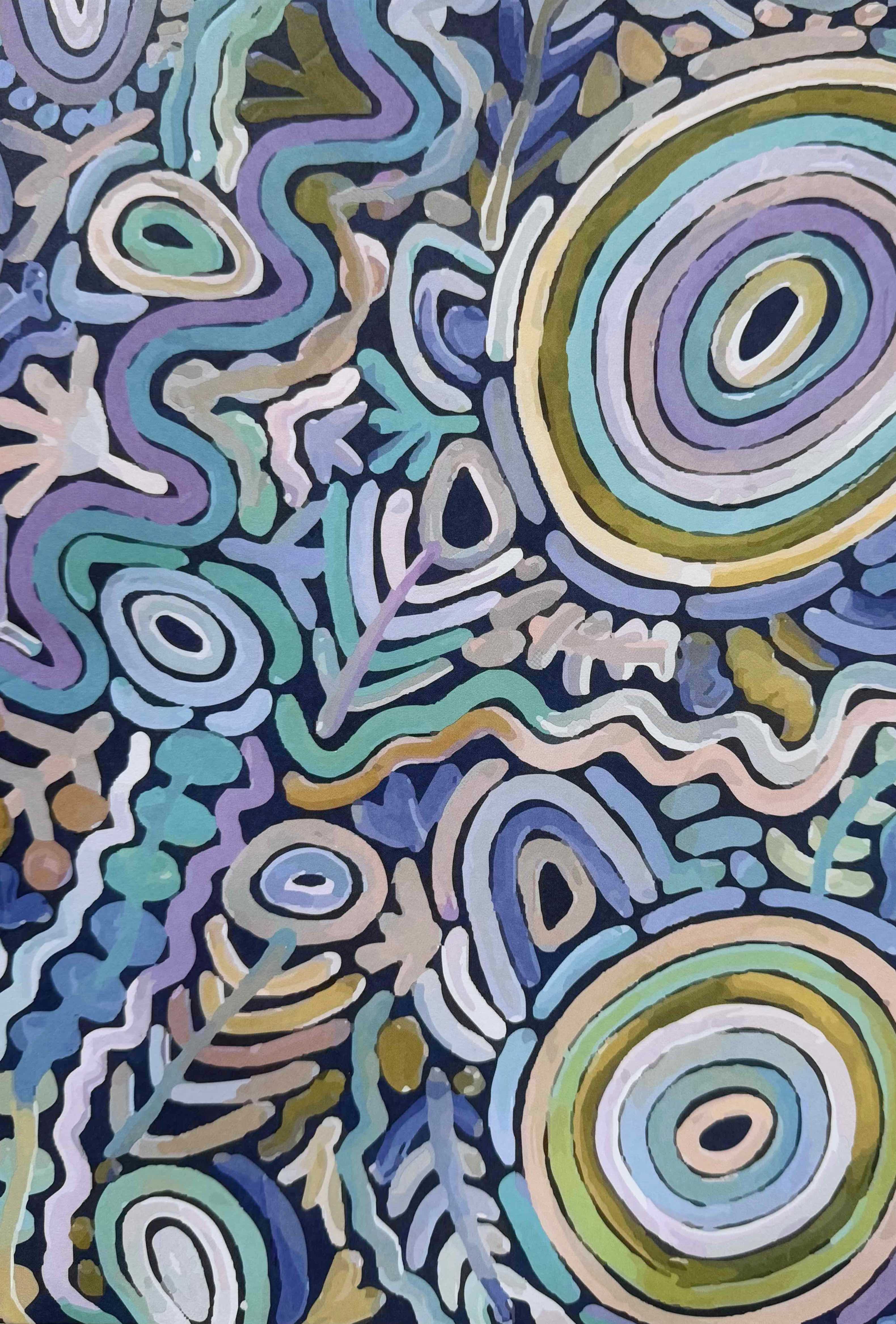 5 x WRAPPING PAPER, GIFT WRAP - MADE IN AUSTRALIA - ABORIGINAL ART - AUSTRALIA, INDIGENOUS, SOUVENIR, CHRISTMAS