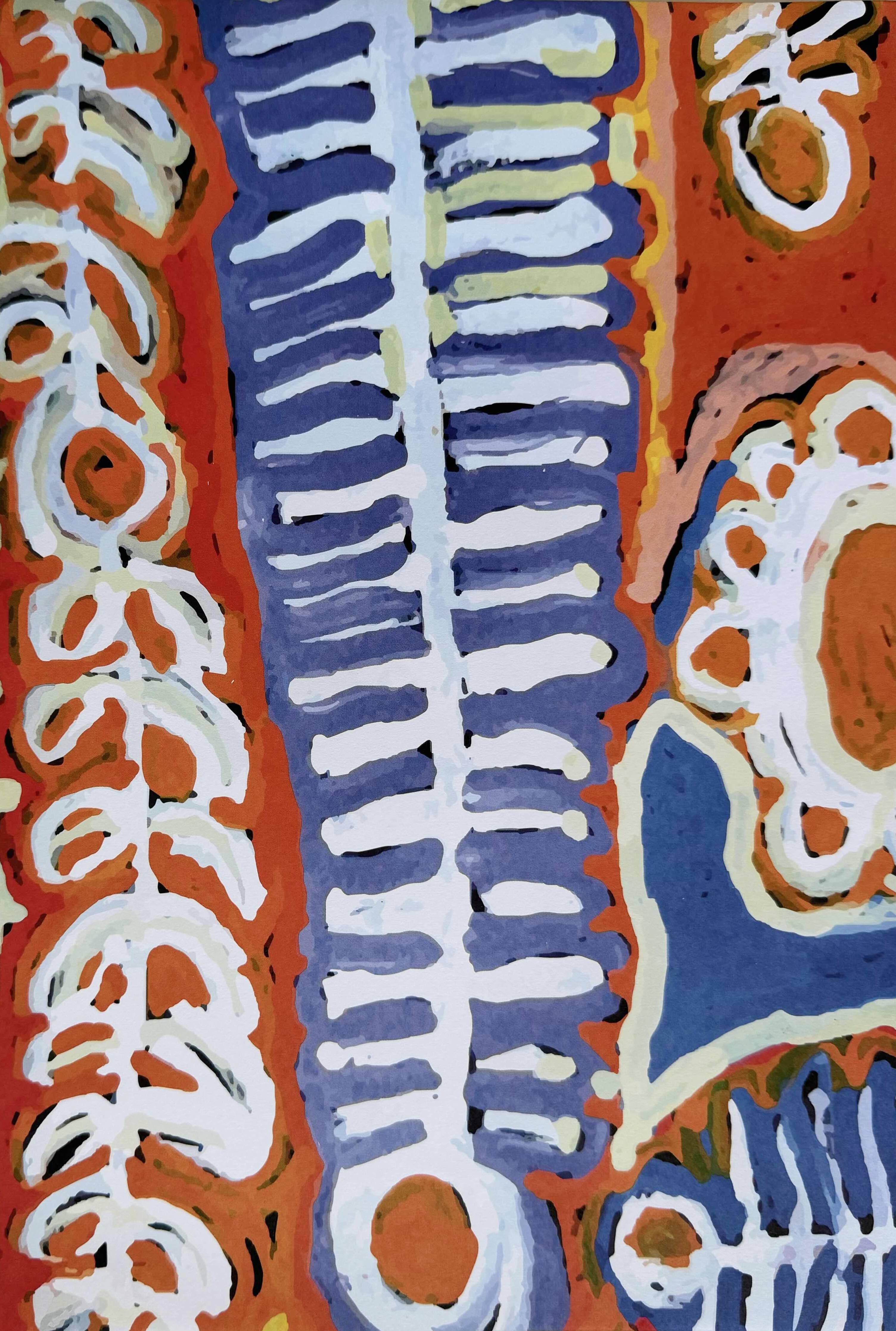 5 x WRAPPING PAPER, GIFT WRAP - MADE IN AUSTRALIA - ABORIGINAL ART - AUSTRALIA, INDIGENOUS, SOUVENIR, CHRISTMAS