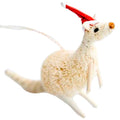 christmas ornament, australian ornament, bird ornament, animal ornament, kangaroo, white kangaroo