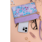 Zip Panel Purse Wallet - Aboriginal, Australia - Mother Nature