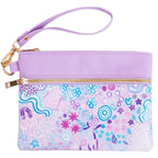 Zip Panel Purse Wallet - Aboriginal, Australia - Mother Nature